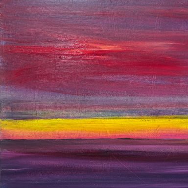 Summer -Sunset Glow To be shown at Abstract Exhibition, Espacio gallery 28th -31st August 2026